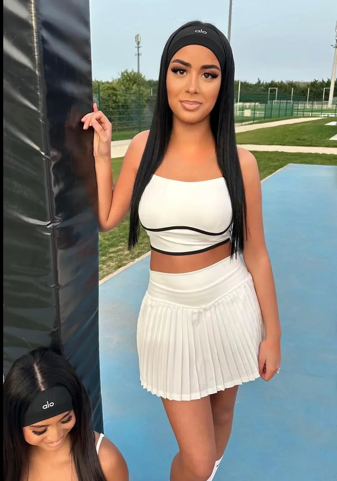 Ensemble brassière et jupe Alo Yoga Airlift